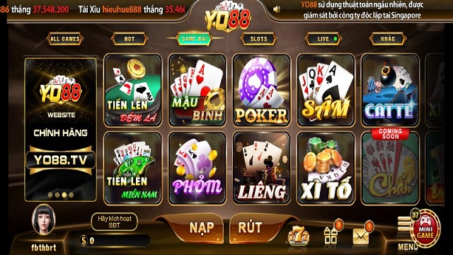 Thả ga giải trí cùng loạt game bài hấp dẫn