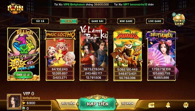 Thư viện slot game phong phú
